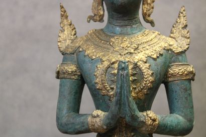 THAILANDE
Divinity in bronze with double...
