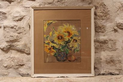 Eduardo MOLL (1929), Still life with flowers...