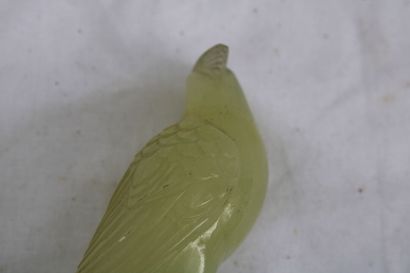 China 20th century, pair of jade birds on...