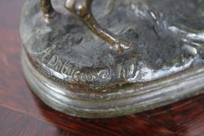Alfred DUBUCAND (1828-1894), Stag and doe,...