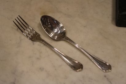 Christofle, twelve silver-plated cutlery,...
