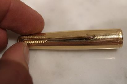 PARKER, gold plated fountain pen, 18 k gold...