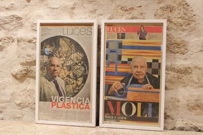 PERU, Suite of two front pages of the Peruvian...