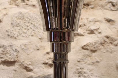 Floor lamp in chromed metal around 1930....