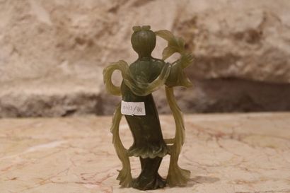 China 20th century, Jade maiden. Height 15.5...