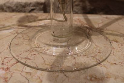 Glass lamp with 5 articulated light arms....