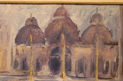 Eduardo MOLL (1929), View of a palace, oil...