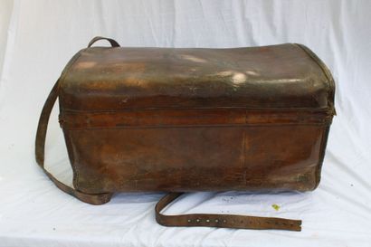 Leather trunk, England early 20th century,...