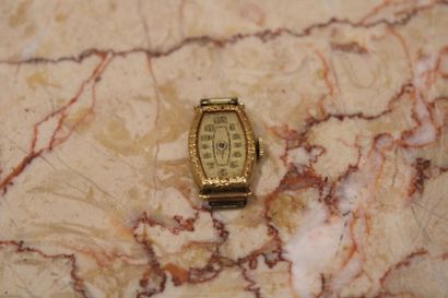 Quartz lady's watch, dial with Arabic numerals,...