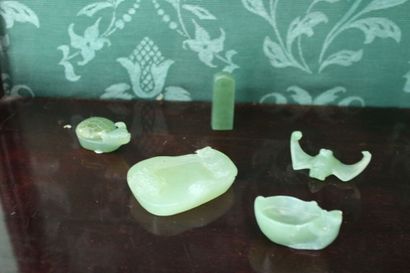 CHINA, suite of five jade elements, 20th...