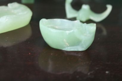 CHINA, suite of five jade elements, 20th...