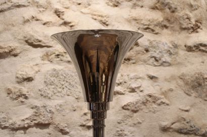 Floor lamp in chromed metal around 1930....