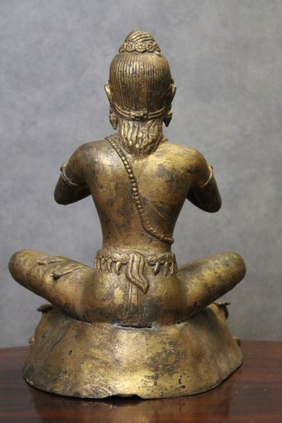 THAILANDE
Flute player in gilded bronze....