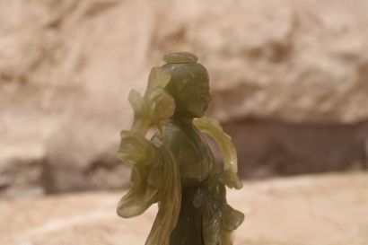 China 20th century, Jade maiden. Height 15.5...