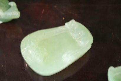 CHINA, suite of five jade elements, 20th...