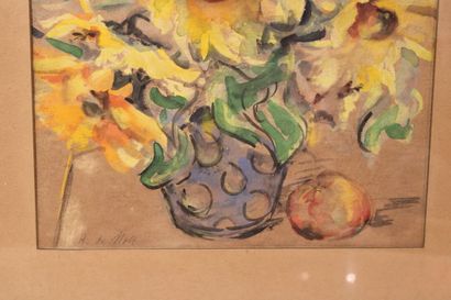 Eduardo MOLL (1929), Still life with flowers...