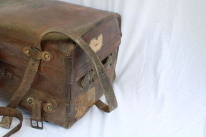 Leather trunk, England early 20th century,...