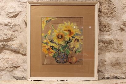 Eduardo MOLL (1929), Still life with flowers...