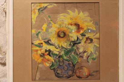 Eduardo MOLL (1929), Still life with flowers...