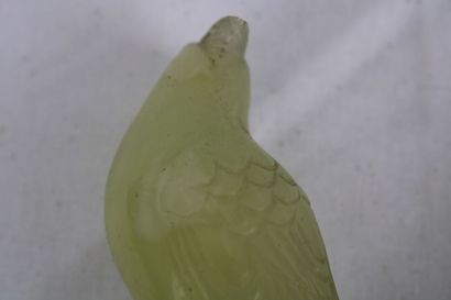 China 20th century, pair of jade birds on...