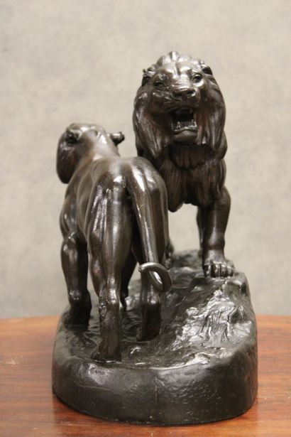BARYE 
Antoine Louis BARYE (after). Lion...