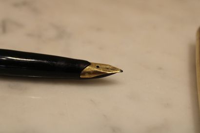 PARKER, gold plated fountain pen, 18 k gold...