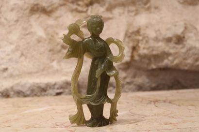 China 20th century, Jade maiden. Height 15.5...