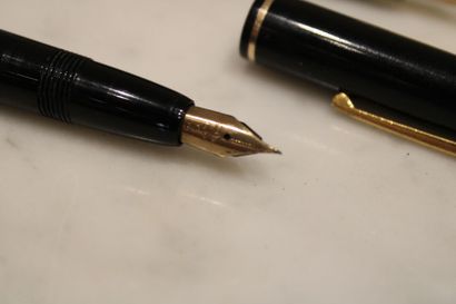 WATERMAN, two fountain pens, gilded metal...