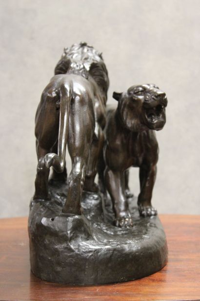 BARYE 
Antoine Louis BARYE (after). Lion...