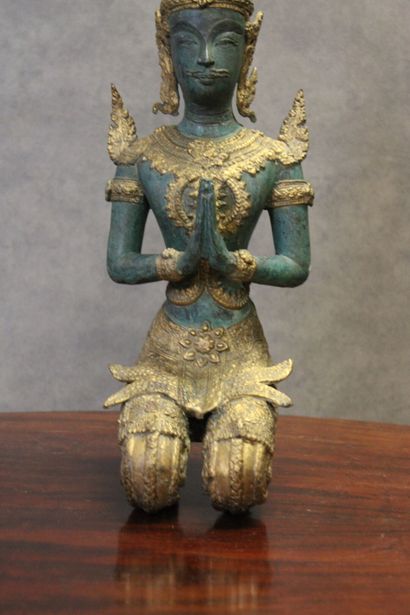 THAILANDE
Divinity in bronze with double...