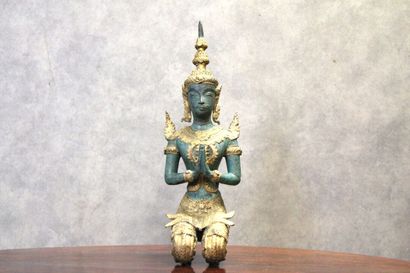 THAILANDE
Divinity in bronze with double...