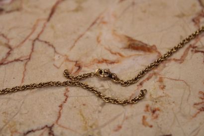 Necklace in yellow gold, Length 51 cm, weight...