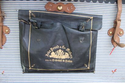 Leather trunk, England early 20th century,...