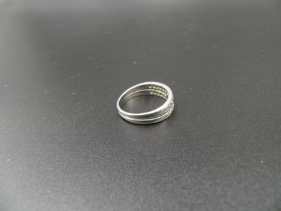 OR, Bague
A double ring in white gold, set...