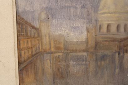 Eduardo MOLL (1929), View of a palace, oil...