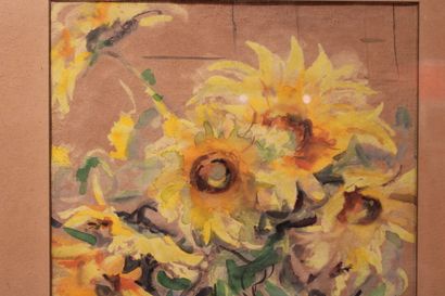 Eduardo MOLL (1929), Still life with flowers...