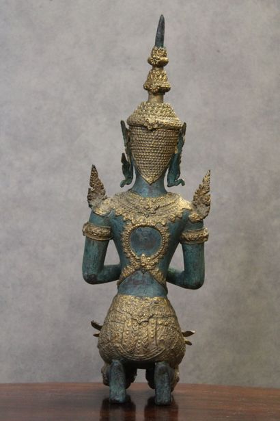THAILANDE
Divinity in bronze with double...
