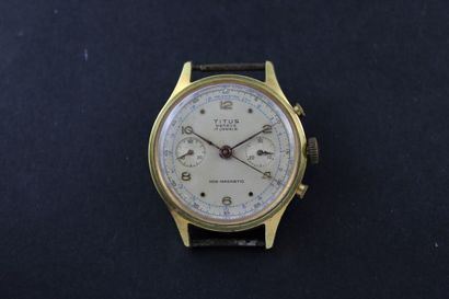 TITUS GENEVE
Chronographe bracelet plaqué...