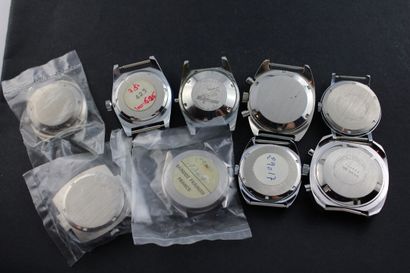 EDOX / SANDOZ / DIVERS
Réunion de 9 boitiers...