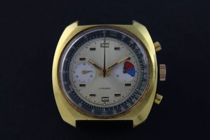 ANONYME
Chronographe bracelet plaqué or....