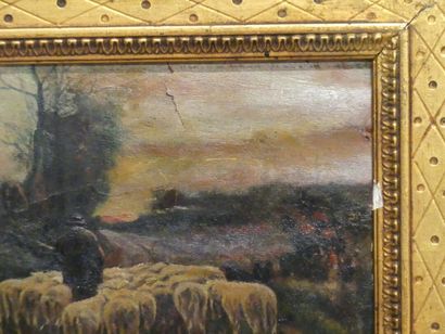 Emile SIMON (1890-1976), Herd and its shepherd...
