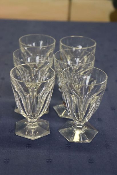 BACCARAT. Harcourt Talleyrand model. Six...