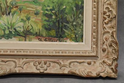 French school of the XXth century, Landscape,...