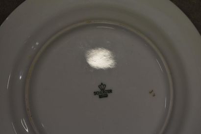 SCHERZER Bavaria. Porcelain service with...