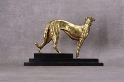 Irénée ROCHARD (1906-1984), Greyhound, bronze...