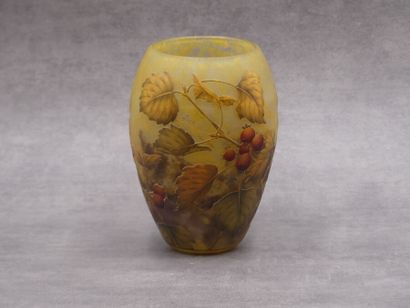 Daum, Vase
DAUM NANCY. Vase in multilayer...