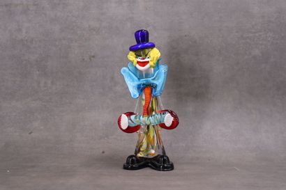 MURANO (attributed to), Clown with accordion...