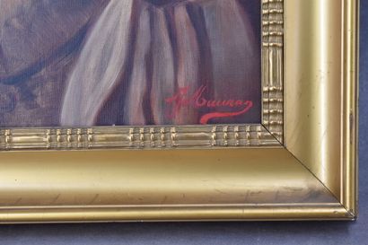French school of the XXth century, Portrait...