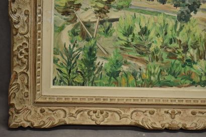 French school of the XXth century, Landscape,...