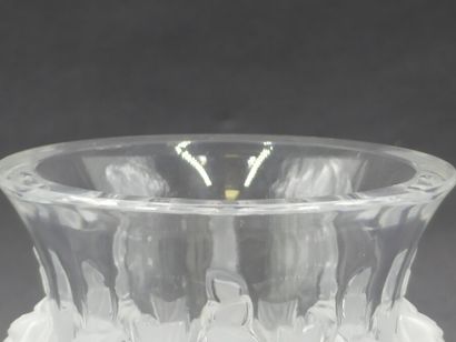 LALIQUE France. A Dampierre vase in partially...